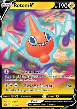Rotom V SWSH-257 Promo Poor Deutsch