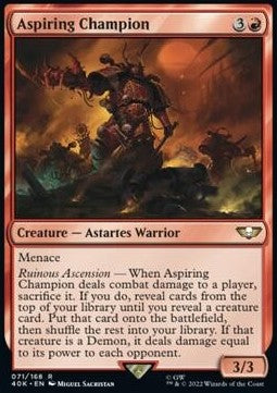 Aspiring Champion 40K-71 Rare Excellent Englisch