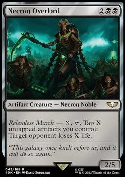 Necron-Hochlord 40K-43 Rare Near Mint Deutsch