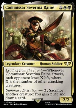 Commissar Severina Raine 40K-112 Rare Excellent Englisch