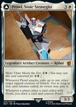 Prowl, Stoic Strategist // Prowl, Pursuit Vehicle BOT-1 Mythic Near Mint Englisch Foil