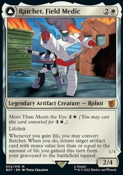 Ratchet, Field Medic // Ratchet, Rescue Racer (V.1) BOT-2 Mythic Near Mint Deutsch