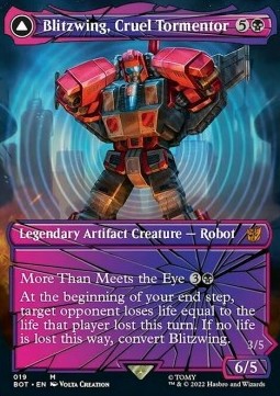 Blitzwing, Cruel Tormentor // Blitzwing, Adaptive Assailant (V.2) BOT-19 Mythic Excellent Deutsch