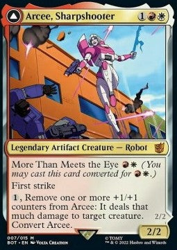 Arcee, Sharpshooter // Arcee, Acrobatic Coupe BOT-7 Mythic Excellent Englisch