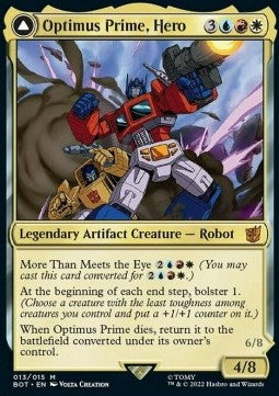 Optimus Prime, Hero // Optimus Prime, Autobot Leader BOT-13 Mythic Excellent Englisch