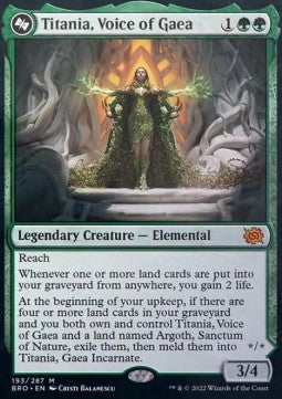 Titania, Voice of Gaea // Titania, Gaea Incarnate BRO-193 Mythic Excellent Englisch