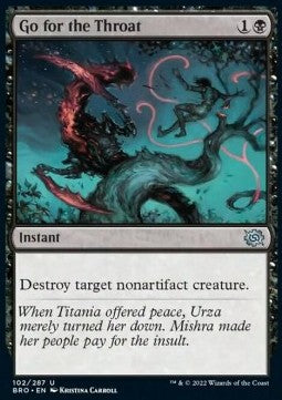 Go for the Throat BRO-102 Uncommon Near Mint Englisch Foil