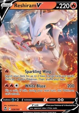 Reshiram V SIT-024 Ultra Rare Good Englisch