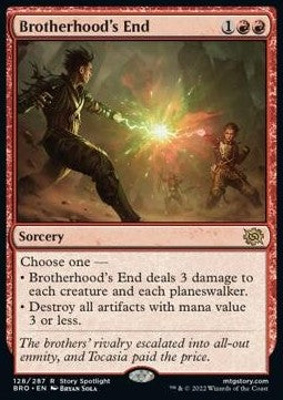 Brotherhood's End BRO-128 Rare Near Mint Englisch Foil