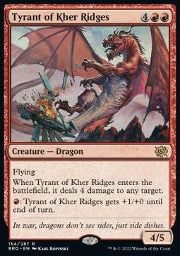 Tyrant of Kher Ridges BRO-154 Rare Excellent Deutsch Foil