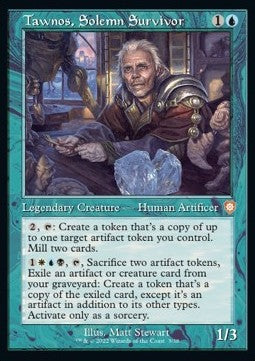 Tawnos, Solemn Survivor BRC-3 Mythic Excellent Deutsch Foil