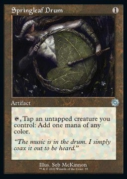 Frühlingsblättertrommel (V.1) BRR-55 Uncommon Excellent Deutsch Foil