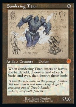 Sundering Titan BRR-120 Mythic Near Mint Englisch Foil