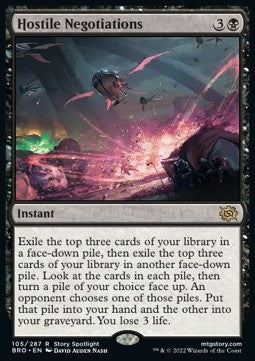 Hostile Negotiations BRO-105 Rare Excellent Englisch