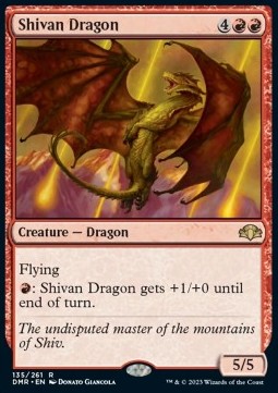 Shivan Dragon DMR-135 Rare Near Mint Englisch