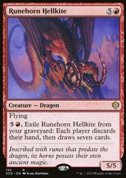 Runehorn Hellkite SCD-155 Rare Excellent Englisch