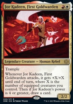 Jor Kadeen, Anführer der Goldwehr ONE-203 Rare Excellent Deutsch