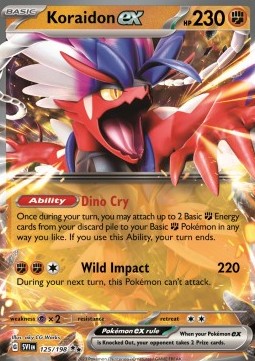 Koraidon ex SVI-125 Double Rare Excellent Deutsch