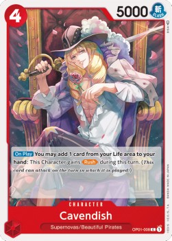 Cavendish (OP01-008) (V.1) OP01 Common Near Mint Englisch