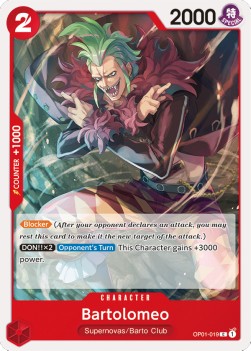 Bartolomeo (OP01-019) OP01 Common Near Mint Englisch