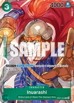 Inuarashi (OP01-034) (V.2) OP01 Alternate Art Light Played Englisch