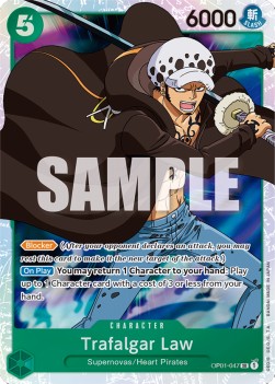 Trafalgar Law (OP01-047) (V.1) OP01 Super Rare Near Mint Englisch