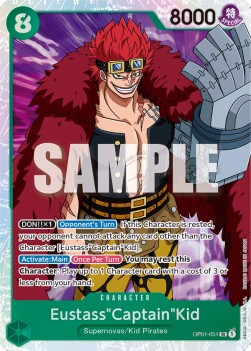 EustassCaptainKid (OP01-051) (V.1) OP01 Super Rare Excellent Englisch