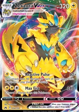 Zeraora VMAX CRZ-054 Ultra Rare EX Deutsch