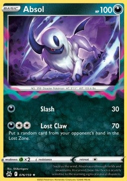 Absol CRZ-076 Holo Rare Excellent Deutsch