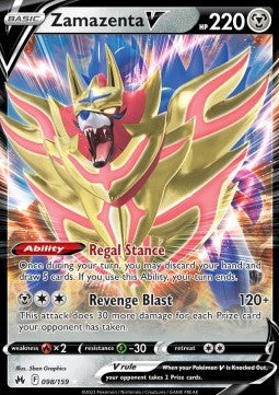 Zamazenta V CRZ-098 Ultra Rare EX Deutsch