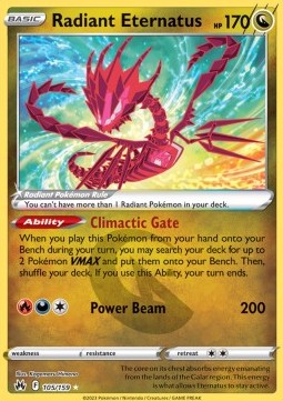 Radiant Eternatus CRZ-105 Ultra Rare Near Mint Englisch