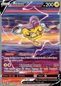 Raikou V CRZ-GG41 Ultra Rare Boosterfrisch Deutsch