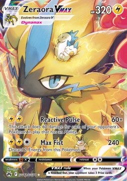 Zeraora VMAX CRZ-GG42 Ultra Rare Excellent Deutsch