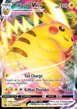 Pikachu VMAX SWSH-286 Promo Poor Deutsch
