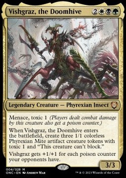 Vishgraz, the Doomhive ONC-4 Mythic Near Mint Deutsch Foil