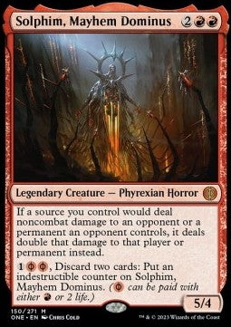 Solphim, Mayhem Dominus ONE-150 Mythic Excellent Englisch Foil