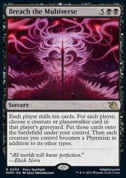 Breach the Multiverse MOM-94 Rare Excellent Englisch Foil