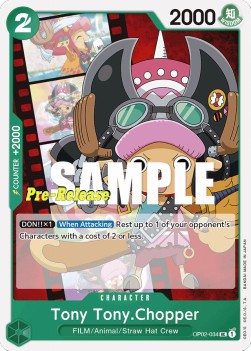 Tony Tony.Chopper (OP02-034) OP02P Uncommon Near Mint Englisch