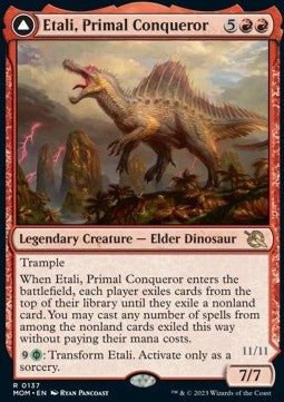 Etali, Primal Conqueror // Etali, Primal Sickness MOM-137 Rare Excellent Englisch