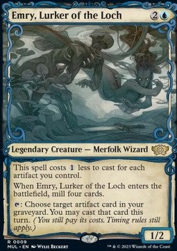 Emry, Lurker of the Loch MUL-9 Rare Near Mint Englisch Foil