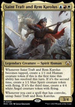 Saint Traft and Rem Karolus MOC-9 Mythic Excellent Englisch