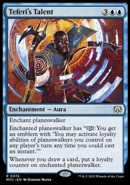 Teferi's Talent MOC-74 Rare Excellent Englisch Foil