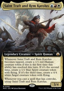 Saint Traft and Rem Karolus XMOC-95 Mythic Excellent Englisch Foil