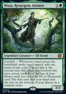 Nissa, Resurgent Animist MAT-22 Mythic Excellent Englisch Foil