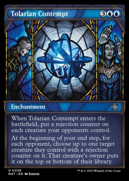 Tolarian Contempt XMAT-58 Uncommon Near Mint Englisch Foil