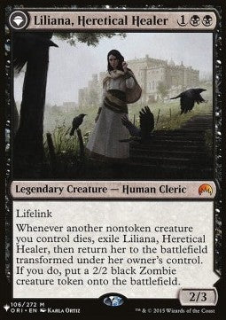 Liliana, Heretical Healer // Liliana, Defiant Necromancer SLCFCB-106 Mythic Excellent Englisch