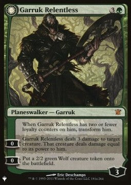 Garruk Relentless / Garruk, the Veil-Cursed SLCFCB-181 Mythic Near Mint Englisch