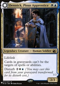Dennick, Pious Apprentice // Dennick, Pious Apparition SLCFCB-217 Rare Near Mint Englisch