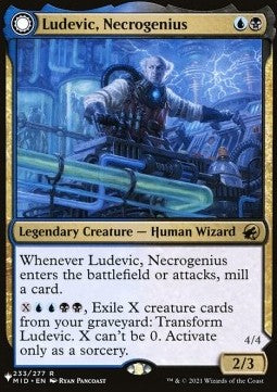 Ludevic, Necrogenius // Olag, Ludevic's Hubris SLCFCB-233 Rare Near Mint Englisch