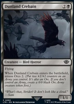 Dunland Crebain LTR-82 Common Near Mint Englisch Foil
